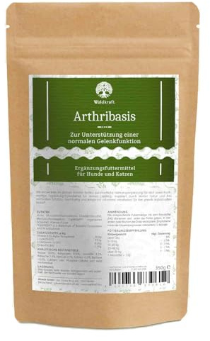 Waldkraft Arthribasis Natürliche Gelenkunterstützung für Hunde & Katzen | 350 g Nachfüllpack