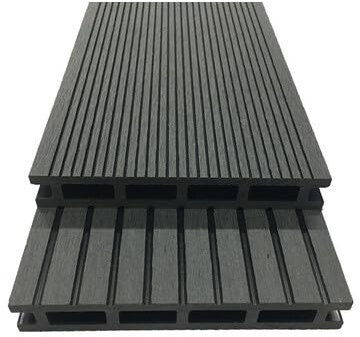 OOGarden - Lame de terrasse en bois composite - L.240 x 14,6cm - Gris