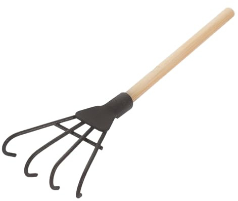 JUMPLAWN Rastrillo Miniatura De Jardinería para Niño Niña Herramienta De Jardinería Pequeña para Decoración De Paisajes Juguete para Arreglos De Arena y Jardines