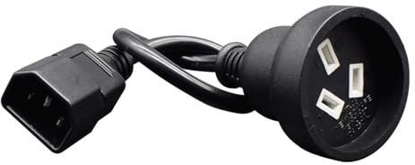 ZYKEJJDDAK 11.8inch IEC320 C14 Male Port To SAA AU 3Pin Female Power Cord Wire Converters Extension Cable Short Line