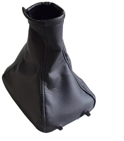 XEDLAMP Manuelle 5-Gang-Schaltknaufabdeckung, for Vauxhall, for Opel, Astra II G Zafira A 1998–2010, Auto-Styling-Hebel mit Ledermanschette Schaltsack(Black Gear Shift Case)