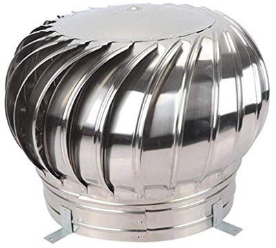 WQPMNYG Cappuccio Girevole per Camino, Cappuccio Girevole Anti-tiraggio discendente in Acciaio Inox, per camini e sfiati di Scarico, comignoli, 150 mm