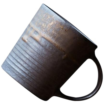 SHINEOFI Mug Céramique Rétro avec Anse Ergonomique Tasse à Café et Eau pour Bureau Design Vintage Pratique et Léger