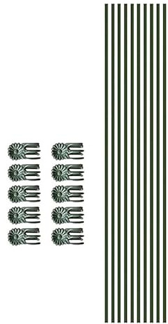 KAHDGSS Bastone per piante regolabili per fiori rampicanti verdi in vaso ad alta resistenza palo pieghevole strumento da giardinaggio per interni ed esterni pali per piante verdi