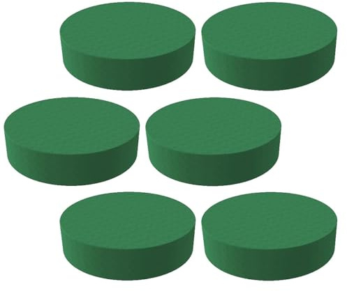 tuwiwol Runde Ziegel aus nassem Blumenschaum, praktisch für frische Blumenarrangements und langlebig für Arrangements. Kann Schaum schneiden von, Grün, 8x4cm