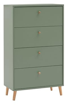 Schildmeyer Kommode Bjarne 160565, Pistazie, 60,1 x 33 x 101,3 cm