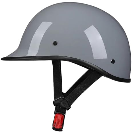 Casco Mezzo Retrò Moto Certificazione DOTECE Caschi Jet E Demi-Jet Vintage Aperto Casco Scodella Caschi Cromwell Portatile Adulti Uomini Donne Adatto A Tutte Le Stagioni B,M:57-58CM