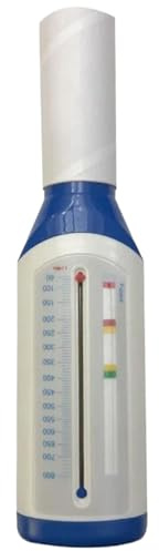 Espirómetro Medidor de flujo máximo portátil Espirómetro de incentivo de bolsillo personal para adultos con escala y boquilla Dispositivo de ejercicio respiratorio para pulmones Monitor de asma H.