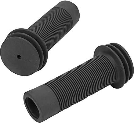 Barncykelhandtag Ultralätt gummi Anti-halk Ergonomisk design för barn Cykeltillbehör Röd Svart 22mm (Svart)