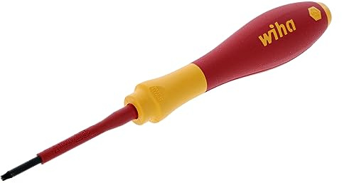 Wiha Schraubendreher SoftFinish® electric TORX® (00881) T8 x 60 mm VDE geprüft, stückgeprüft, ergonomischer Griff für kraftvolles Drehen, Allrounder für Elektriker