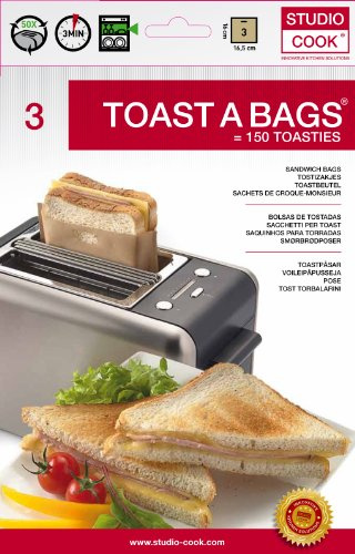 Toast A Bags, Pack of 3 x 50 Reusable Toastie Bags