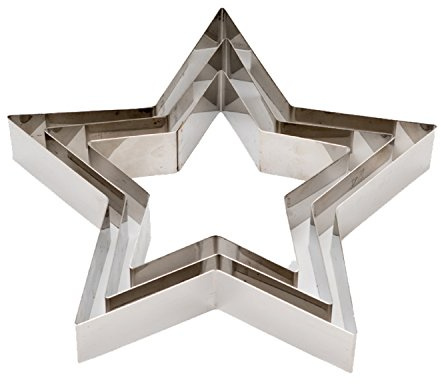 Decora 0060464 Form Etoile Edelstahl 28 x 4,5 cm