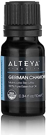 Alteya Bioöl Echte Kamille – 10ml – 100% USDA Organic-zertifiziertes ätherisches Öl Echte Kamille (Matricaria Recutita)