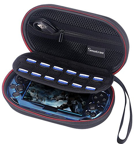 Smatree P100L Mallette de transport compatible pour PS Vita 1000, PSV 2000, PS Vita PCH-2000, PSP 3000 avec housse (console, accessoires et housse non inclus)