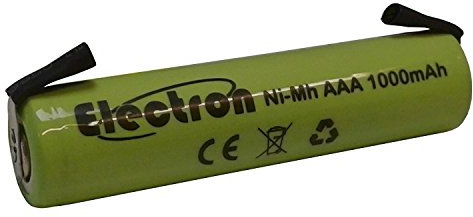 Batteria ricaricabile Ni-Mh Ministilo AAA 1,2V 1000mAh 1Ah con linguette lamelle terminali a saldare per pacco pacchi batteria 45x11mm 11x45mm