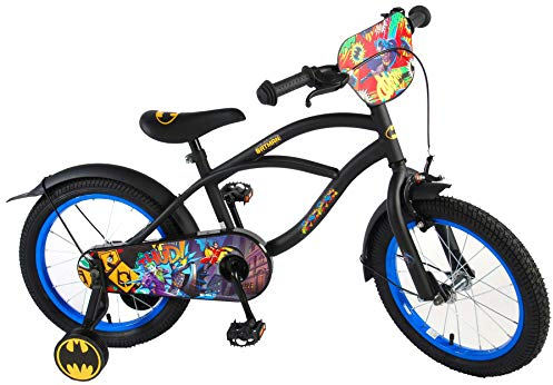 BATMAN Kinderfahrrad 16 Zoll mit Rücktrittbremse 95% vormontiert