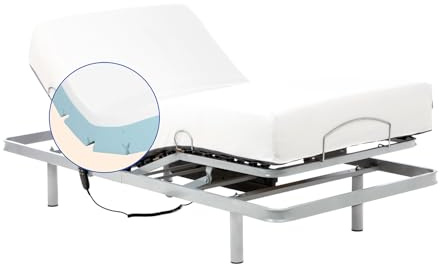 Geriafy – Letto Elettrico Rinforzato con Materasso in Memory Foam da 20 cm Tencel | Tessuto Fresco e Morbido (90x190 cm)