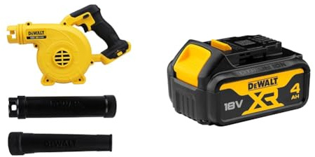 DEWALT DCV100-XJ 18 V Li-Ion XR Compact Cordless Blower - Bare Unit & 18V XR Lithium-Ion Battery
