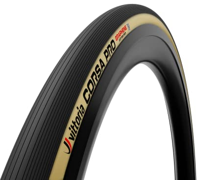 vittoria Reifen VIT COR Pro 700x28c TLR Schwarz/Hellbraun Fahrradteile, Braun, Einheitsgröße