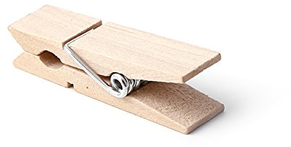 mdhsh 50 Pezzi Clip di Legno Naturale per Vestiti Photo Paper Peg Molletta Molletta (45x12mm)