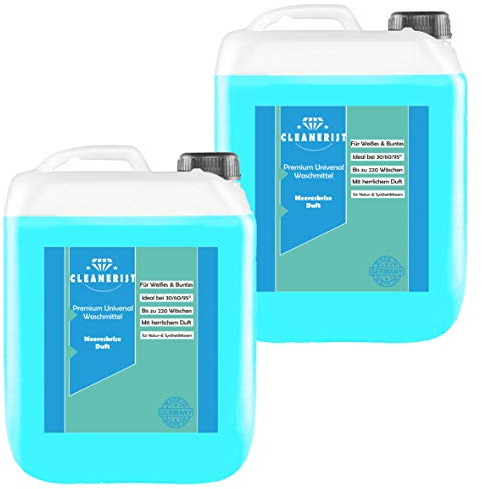 Cleanerist - Color Waschmittel flüssig für 350 Wäschen Buntwäsche - 2x 5l Flüssigwaschmittel Konzentrat für bunte & dunkle Wäsche - XXL Vollwaschmittel mit Frischeduft für 20-95°C, statt Pods, Pulver