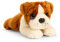 tachi Stofftier Bulldogge liegend, Plüschtier Hund braun weiß, Kuscheltier Welpe 25 cm
