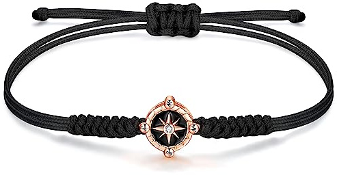 JENDEAR SHINE Seil Armband für Damen Mädchen, Handgeflochtene Kette mit Zirkonia-Charm, Muttertag, Geburtstag, Abschlussfeier, Freundschaftsschmuck, Geschenk