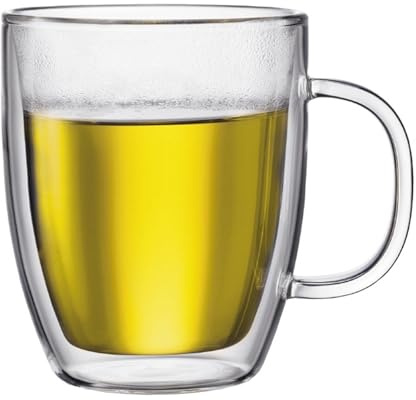 soulnioi Coffee Glass,475ml Glass Coffee Mug with Glass Lids,Double Wall Insulated Travel Cup Coffee Cup,for Tea, Espresso,Juice for Cafe&Office&Home Coffee Glass