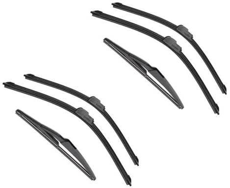 Auto-Wischerblätter, Weiche Gummi-Scheibenwischer, Auto-Windschutzscheibe, 22Zoll + 20Zoll + 11Zoll, Für Dacia, Für Renault, Für Sandero MK2 2012–2015(6 wipers)