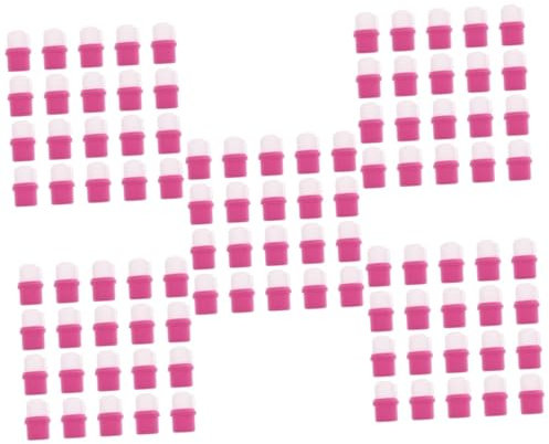 Healeved 100piezas Capuchones Removedores De Esmalte Herramientas De Manicura Para Remover Esmalte Semipermanente Baño De Agua Accesorios Para Cuidado De Uñas