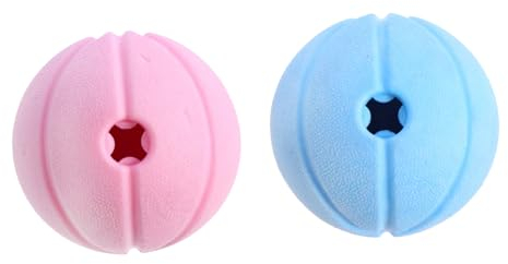 CORHAD 2stücke Interaktive Hundespielzeuge Mit Geräuschfunktion Langlebige Kauspielzeuge Für Hunde Rosa Blau Für Zahnungs Und Kauvergnügen