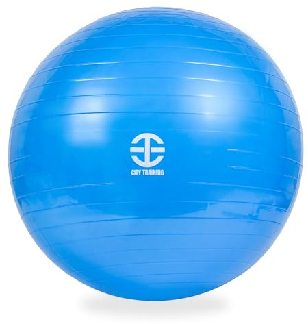 Generico - Palla Fitness, Ideale In Gravidanza, Antiscoppio - Antiscivolo - Versatile, Palla Fitness Grande Per Riabilitazione, Blu