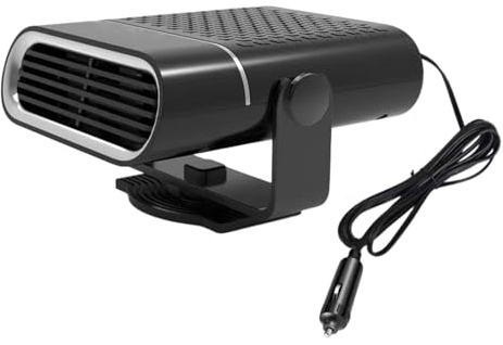 Auto Heizung, 12V 150W / 24V 260W Tragbare Auto Lüfter Heizlüfter, 2 In 1 Heizung & Ventilator, 360° Drehbar Windschutzscheiben Entfroster Demister Zusatzheizung, Einstecken In Zigarettenanzünder Auto