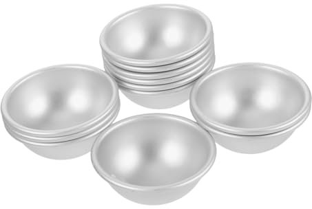 Housoutil 12 Stück Halbrunde Formen Diy Kugelformen Duschseifen Salzkugel Formen Für Badebomben