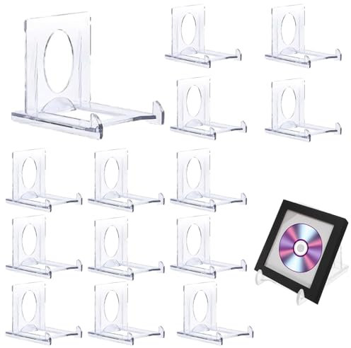 ZcrPrn Card Display Stand, 14 pcs Display Stand, Clear Acrylic Display Stands, Adjustable Table Card Holder, Multipurpose Display Stands for Cards, Books and Photos