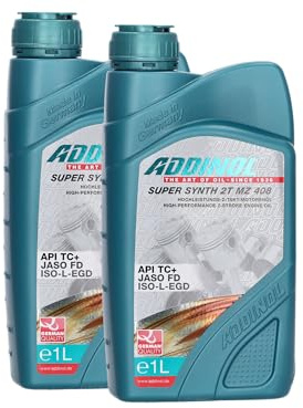 Set: 2x ADDINOL MZ408 SUPER SYNTH, 2-Takt-Motorenöl, vollsynthetisch - 1Lit