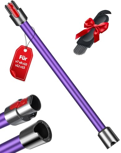 LAOYE Tubo de Extensión de Repuesto para Dyson V7 V8 V10 V11 V15 - Tubo Telescópico Rígido con Liberación Rápida para Aspiradora Dyson - 72 cm