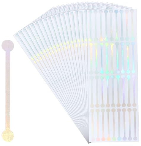 MAYJOYDIY 504 Pcs Tamper Evident Stickers 23×8cm Tamper Proof Labels Bottle Sealing Strip PVC Self Adhesive Stickers for Jars Cosmetic Bottle Seals Envelopes Takeouts Paper Cup(Colorful)
