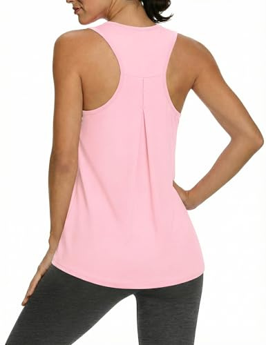 Gyabnw Top Deportivo Mujer Sin Mangas Corte Holgado Cuello Redondo
