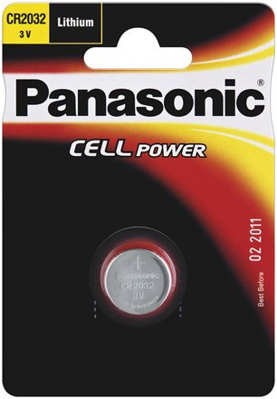 Panasonic CR2032 Pile bouton au lithium, 3 V