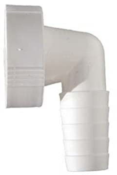 Cornat TEC356399 - Raccordo a gomito in plastica per tubo flessibile, 1 1/4