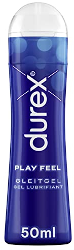 Durex Play Feel Gleitgel – Wasserbasiertes Gleitmittel für angenehme Gleitfähigkeit, sanft & pH-freundlich – 50 ml