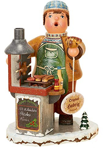 Hubrig Volkskunst - Winterkind Räuchermann - 20cm - Original Erzgebirge - Braun
