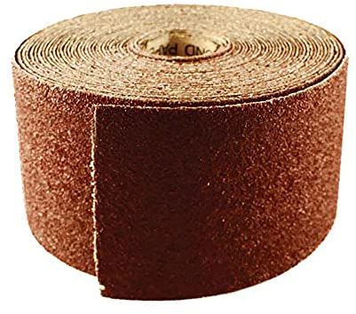 ABRACS ABS11510080 General Purpose Sandpaper Roll, 115mm x 10m x 80 Grit
