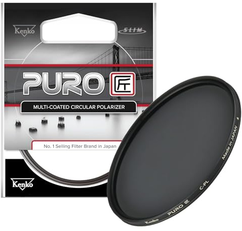 Kenko Puro Anillo de Gran Angular Slim Filtro Polarizador Circular Multicapa, Color Gris Neutro