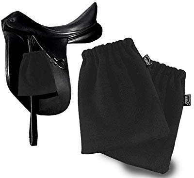 AIKO Steigbügelschoner Steigbügelschützer Steigbügelschutzhülle Steigbügelhülle, Fleece 1 Paar (antrazit)