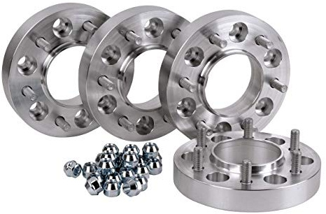 (4x) Spurverbreiterung Aluminium 23/34 mm pro Scheibe / 46/68 mm pro Achse inkl. Festigkeitsgutachten kompatibel mit Dodge Ram (2019-)