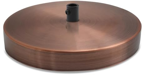 LEDSone Deckenrosette aus Metall für Hängelampe (1 Ausgang Kupfer)