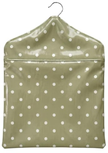 Jolee Fabrics Premium Oilcloth Peg Bags with Wooden Hanger - Large Waterproof Peg Bag, Clothes Clip Storage Perfect for Any Washing Line…