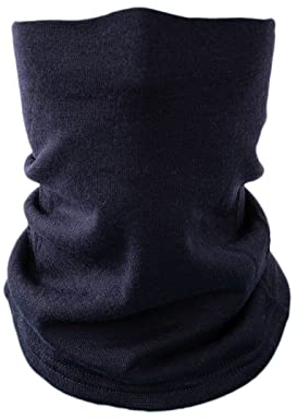 Villand Halswärmer aus 100% Merinowolle für Damen und Herren, doppellagiger, nahtloser Halswärmer für den Wintersport mit Geschenkbox (Marineblau)